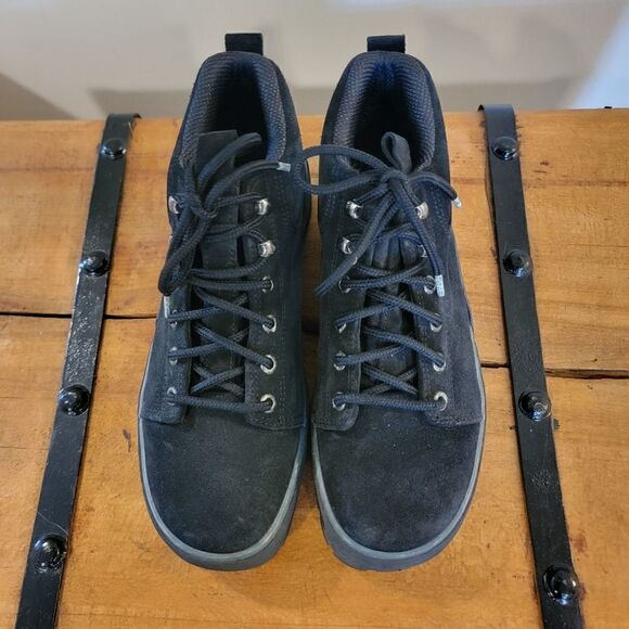 Cole Haan Resort suede lace up waterproof boots black size 8 B - Picture 1 of 5